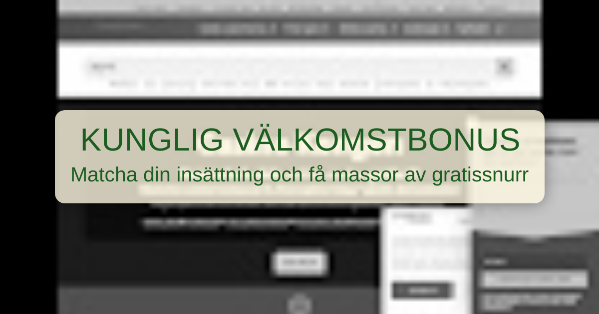 Kongen Casino Sverige - Officiellt licensierat spelbolag
